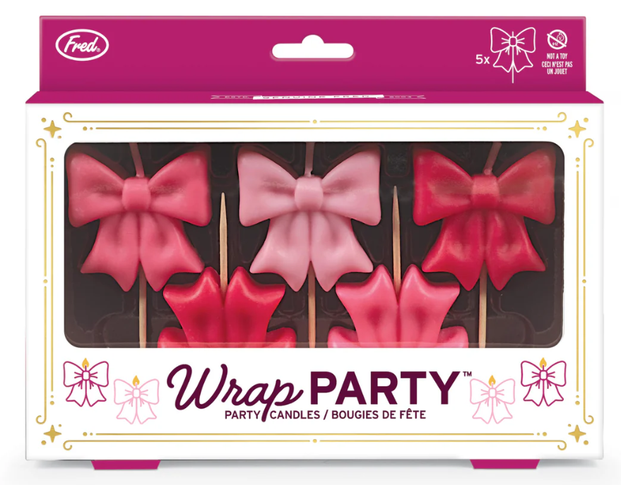 Fred Wrap Party Birthday Candles - 5pcs Set Pink