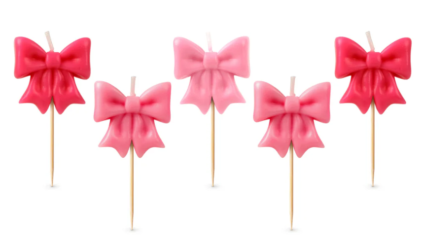 Fred Wrap Party Birthday Candles - 5pcs Set Pink