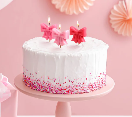 Fred Wrap Party Birthday Candles - 5pcs Set Pink