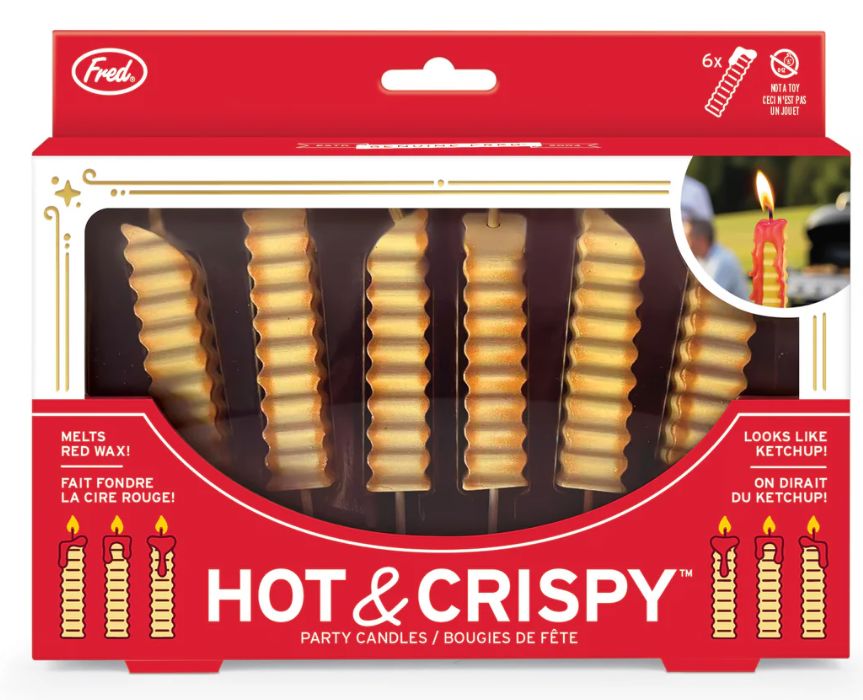 Fred Hot And Crispy Birthday Candles - 6pc Set Candles The Cooks Kitchen 