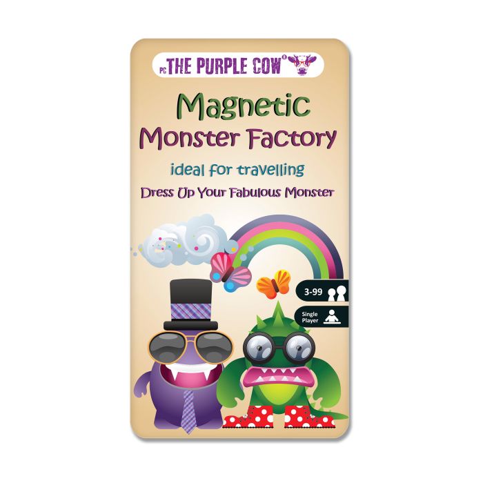 The Purple Cow Magnetic Monster Factory Multi-coloured 10.2x1x18.5cm
