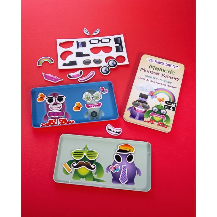 The Purple Cow Magnetic Monster Factory Multi-coloured 10.2x1x18.5cm Novelty Gifts The Cooks Kitchen 