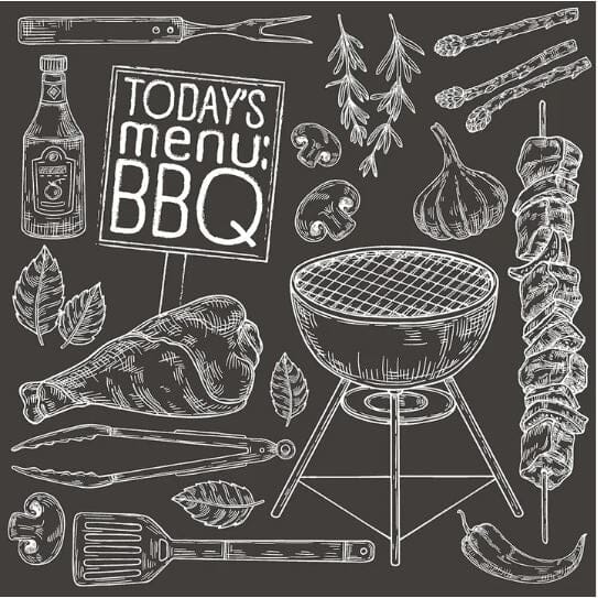 Paper+design Luncheon Napkins 20pk - Bbq Today Napkins The Cooks Kitchen 