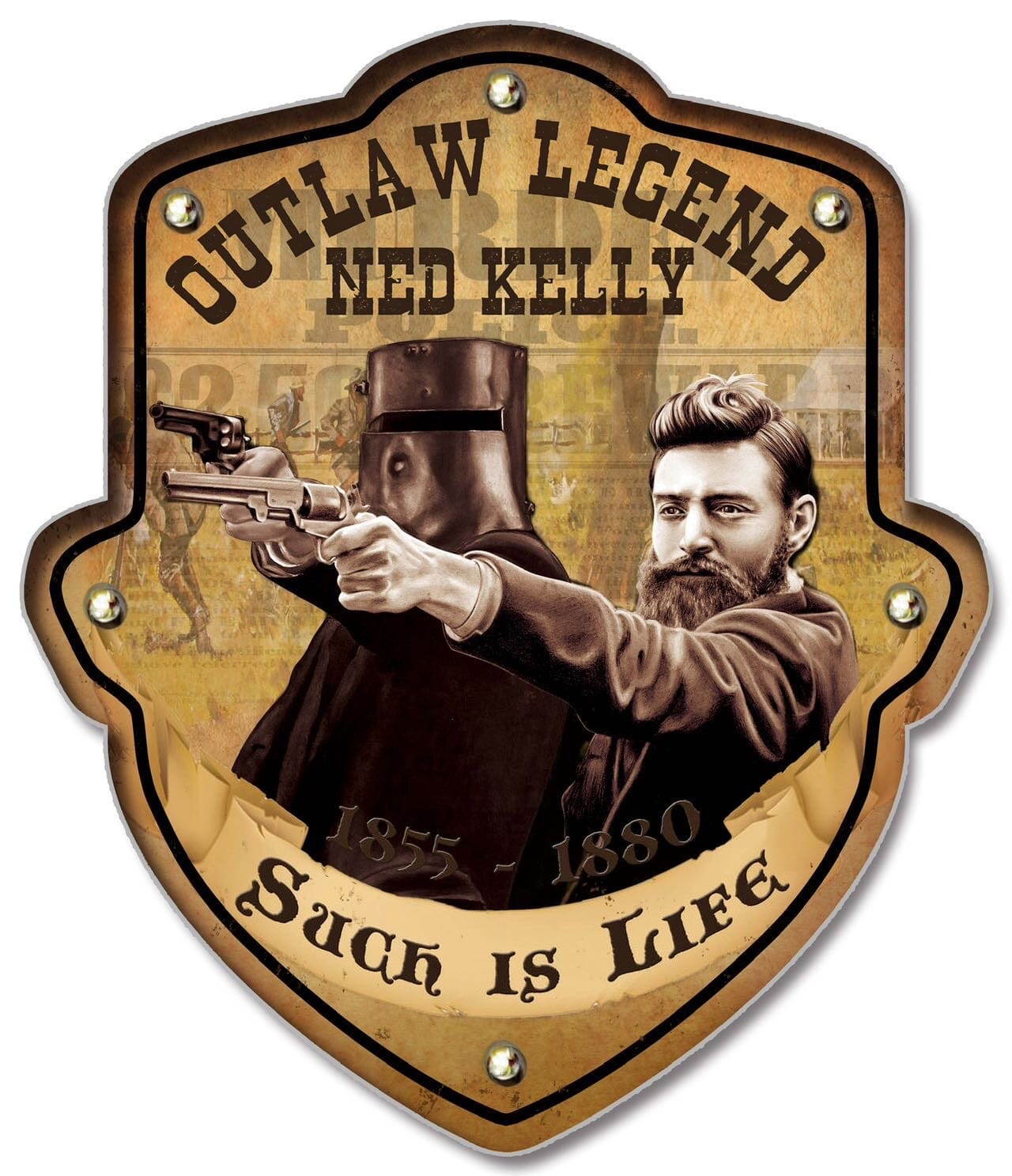 Ned Kelly No4 Light Up Shield Barware Accessories The Cooks Kitchen 