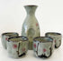 Omotenashi Mashiko Set - Sake Pourer & 4 Cups Plum 220ml