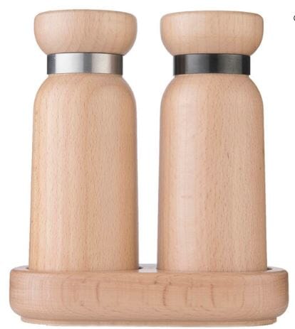 Icon Chef Bayeux Salt & Pepper Grinder Set - Natural Salt & Pepper Grinders & Mills The Cooks Kitchen 