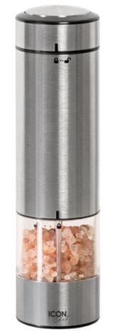 Icon Chef Electric Salt/pepper Mill - Silver Salt & Pepper Grinders & Mills The Cooks Kitchen 
