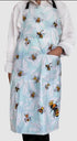 Allgifts Australia Apron (heavy Drill) - Flower Bees Aprons The Cooks Kitchen 