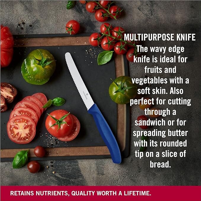 Victorinox Swiss Classic Steak & Tomato Knife - Blue Specialist Knives The Cooks Kitchen 