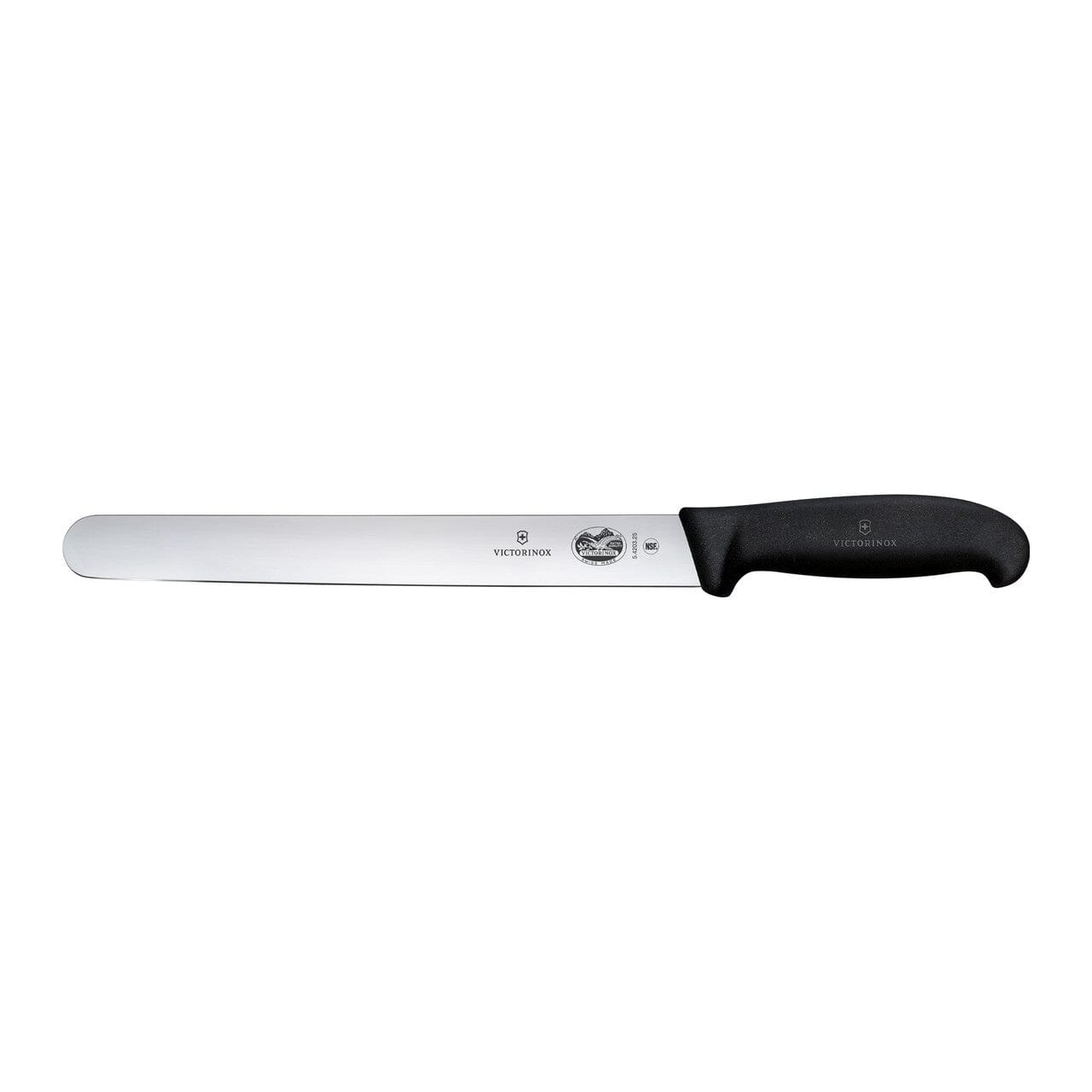 Slicing 30cm Round Plain Blade - Black Fibrox Handle Carvers - Cleavers & Slicers The Cooks Kitchen 