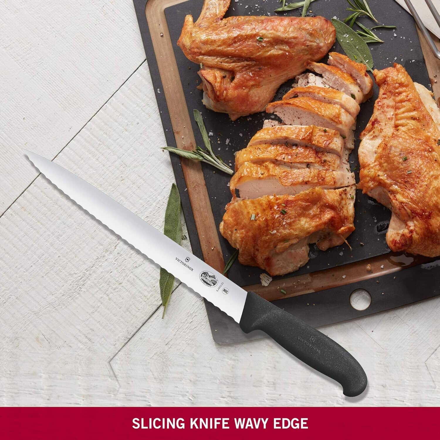 Victorinox Slicing 25cm Ptd Wavy Specialist Knives The Cooks Kitchen Mandurah 
