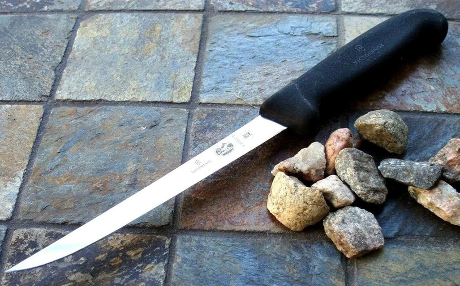 Victorinox Extra Narrow Flexible Boning Knife 15cm Black Fibrox Handle