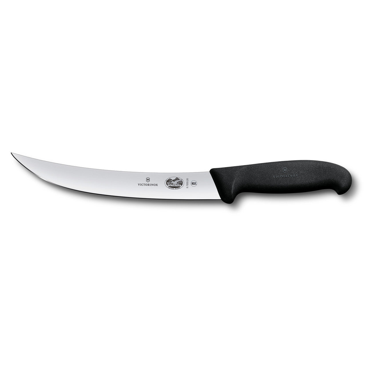 Victorinox Black Fibrox Narrow Breaking Curved 25cm Knife