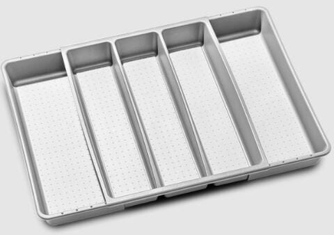 Madesmart Basic Expandable Utensil Tray - Soft Grey Cutlery & Utensil Storage The Cooks Kitchen 