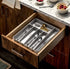 Madesmart 6 Compartment Cutlery Tray - Soft Grey Cutlery & Utensil Storage The Cooks Kitchen 