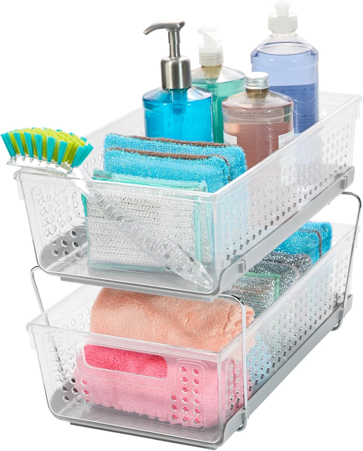 Madesmart Two Tier Organizer  With Dividers