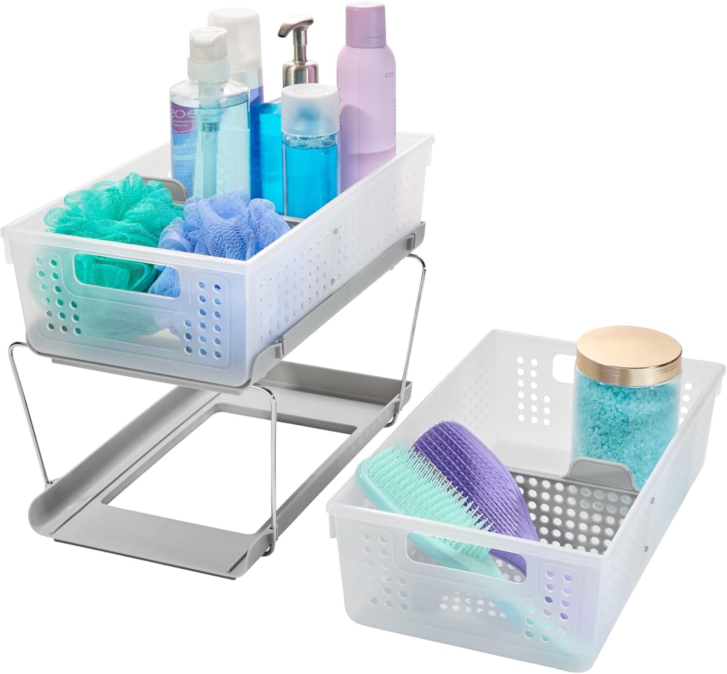 Madesmart Two Tier Organizer With Dividers General Storage The Cooks Kitchen 