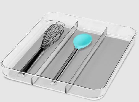 Clear Soft Grip Utensil Tray 40x32.7x4.8cm Cutlery & Utensil Storage The Cooks Kitchen 