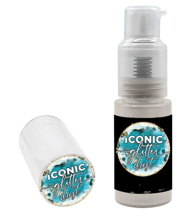Ultra Sparkle White Puff Iconic Glitter Dust