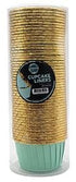 Baby Green Metallic Cupcake Liners - 50pk Boards & Boxes & Packaging The Cooks Kitchen 