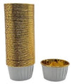 Bright White Metallic Cupcake Liners - 50pc