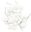 Iconic Cake Art White Ball Topper 20pc