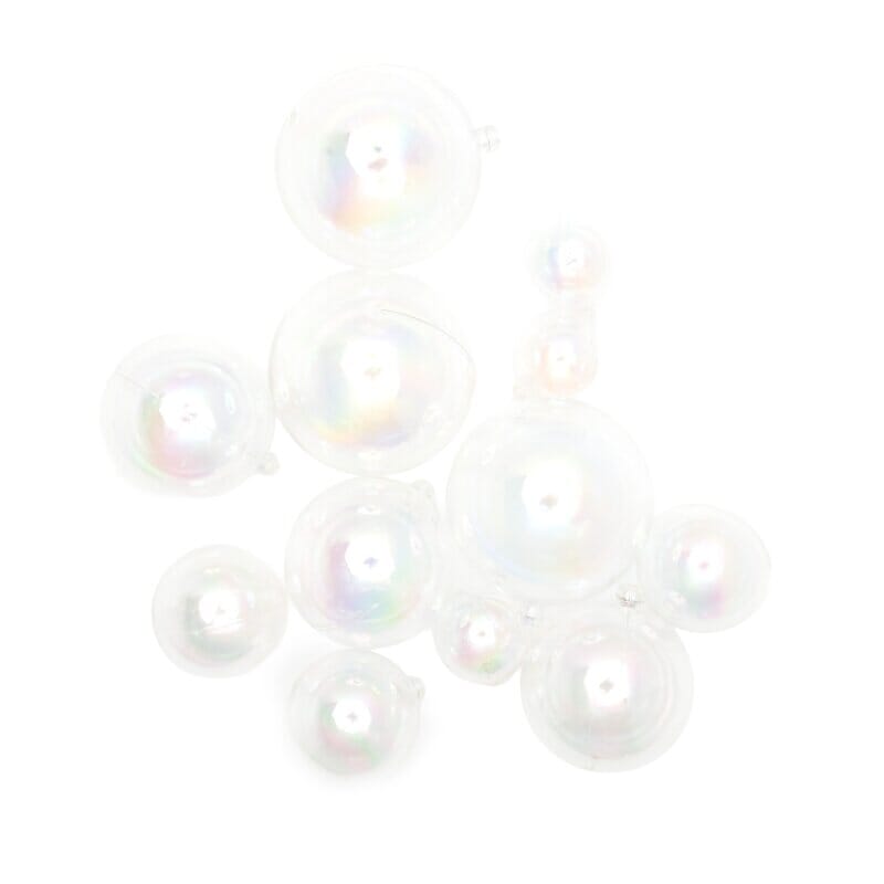 Iconic Cake Art Hologram Clear Ball Toppers 12pc Cake Toppers The Cooks Kitchen 