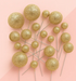 Iconic Cake Art Glitter Gold Ball Topper 20pk