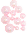 Hologram Pink Ball Topper 12pk