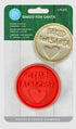 R & M Baked For Santa Cookie Cutter & Stamp Set 6.35cm Cookie Cutters The Cooks Kitchen 