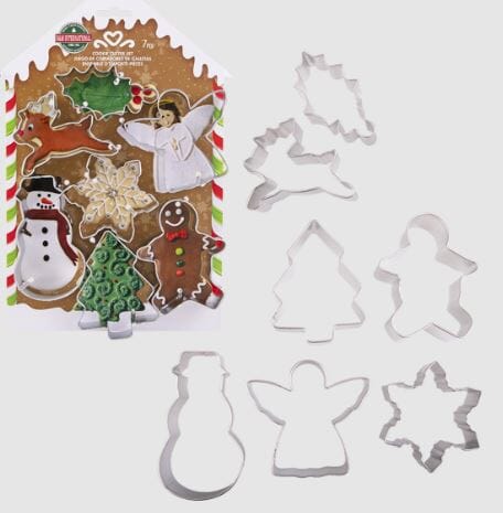 Xmas Cookie Cutter Carded Set Of 7 Cookie Cutters The Cooks Kitchen 