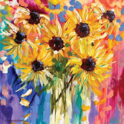 Sunflower Hard Backed Coasters Placemats & Coasters The Cooks Kitchen 