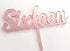 Cake Craft Number Sixteen Rose Gold Mirror Acrylic Cake Topper Cake Toppers The Cooks Kitchen 