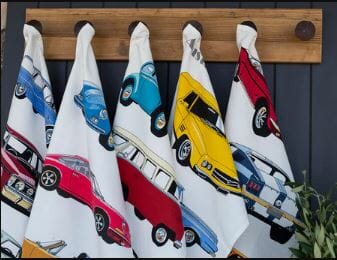 Allgifts Australia Tea Towels - Classic Cars Falcon Tea Towels The Cooks Kitchen 