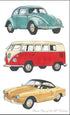 Allgifts Tea Towels - Classic Cars Vw Tea Towels The Cooks Kitchen 