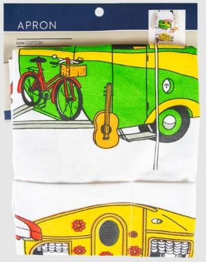 Allgifts Australia Apron (heavy Drill) - Retro Caravan Aprons The Cooks Kitchen 