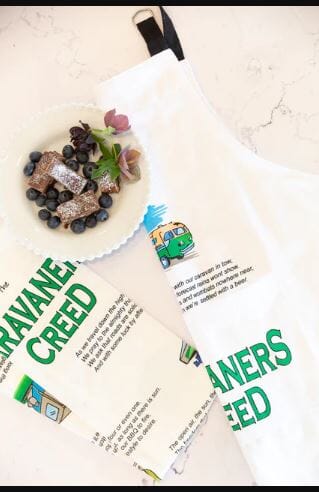 Allgifts Australia Apron (heavy Drill) - Caravaners Creed Aprons The Cooks Kitchen 