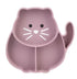 Melli Luxe Divided Silicone Suction Plate - Cat Children's Dinnerware The Cooks Kitchen 