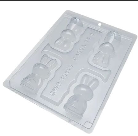 Bwb Small Easter Bunnies Mould - 3pc Silicone Moulds The Cooks Kitchen 