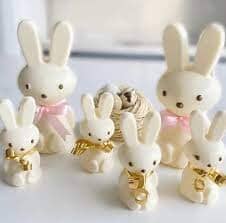 Bwb Small Easter Bunnies Mould - 3pc Silicone Moulds The Cooks Kitchen 