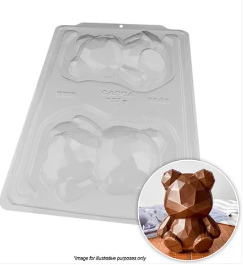 Bwb - 3pc Mold - Geode Bear