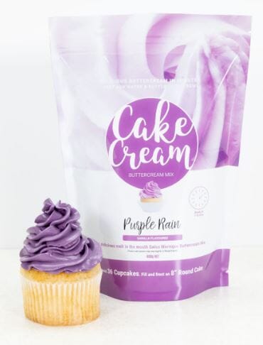 Cake Cream Swiss Meringue Buttercream Mix 400g - Purple Rain Icing The Cooks Kitchen 