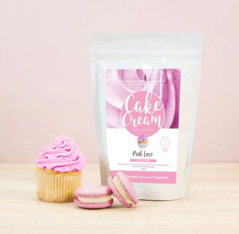 Cake Cream Swiss Meringue Buttercream Mix 400g - Pink Lace Icing The Cooks Kitchen 