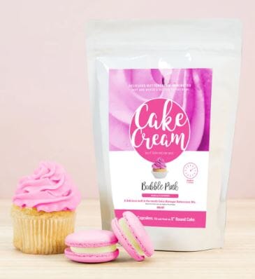 Cake Cream Swiss Meringue Buttercream Mix 400g - Bubble Pink Icing The Cooks Kitchen 