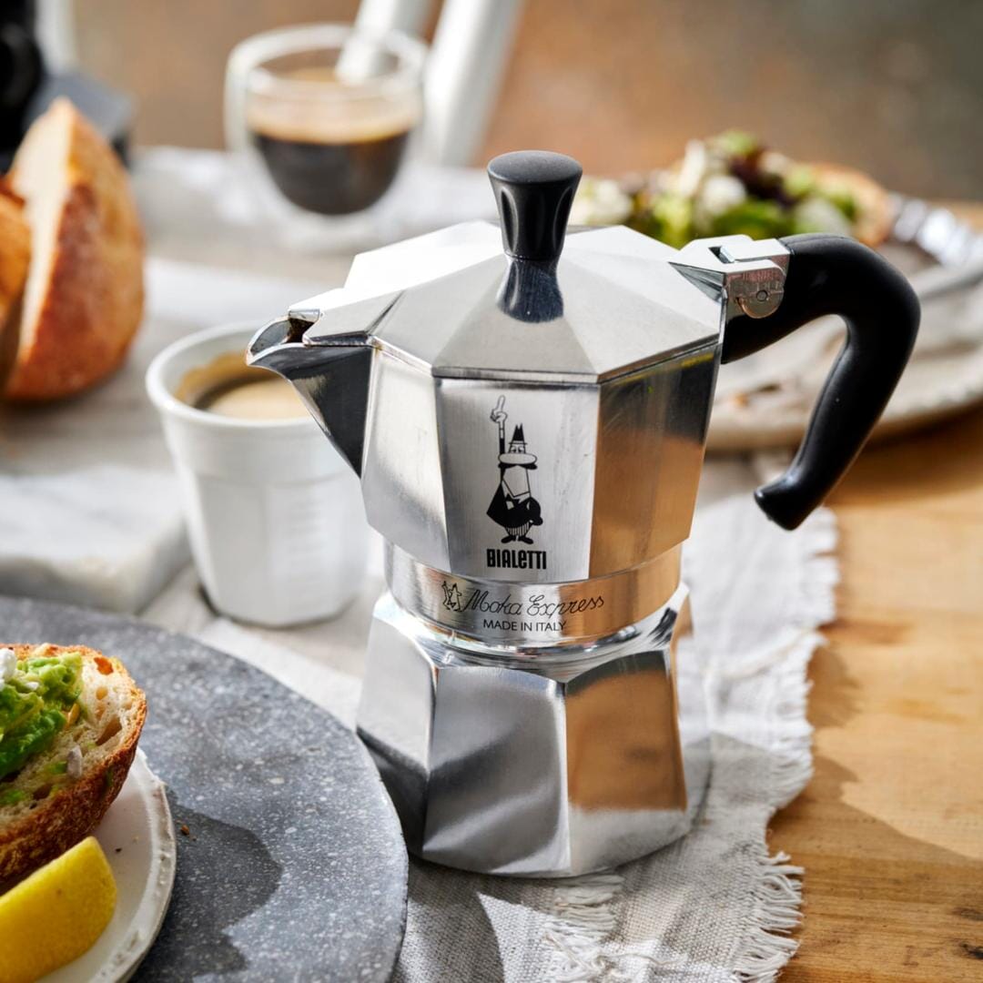 Bialetti Moka Express 3 Cup Espresso Pot | Stovetop Espresso Maker Stovetop Espresso Makers The Cooks Kitchen 