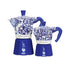 Bialetti Blue Meditteranean Dolce & Gabbana 6-cup Moka Stovetop Coffee Maker - Open Blue (not Induction)
