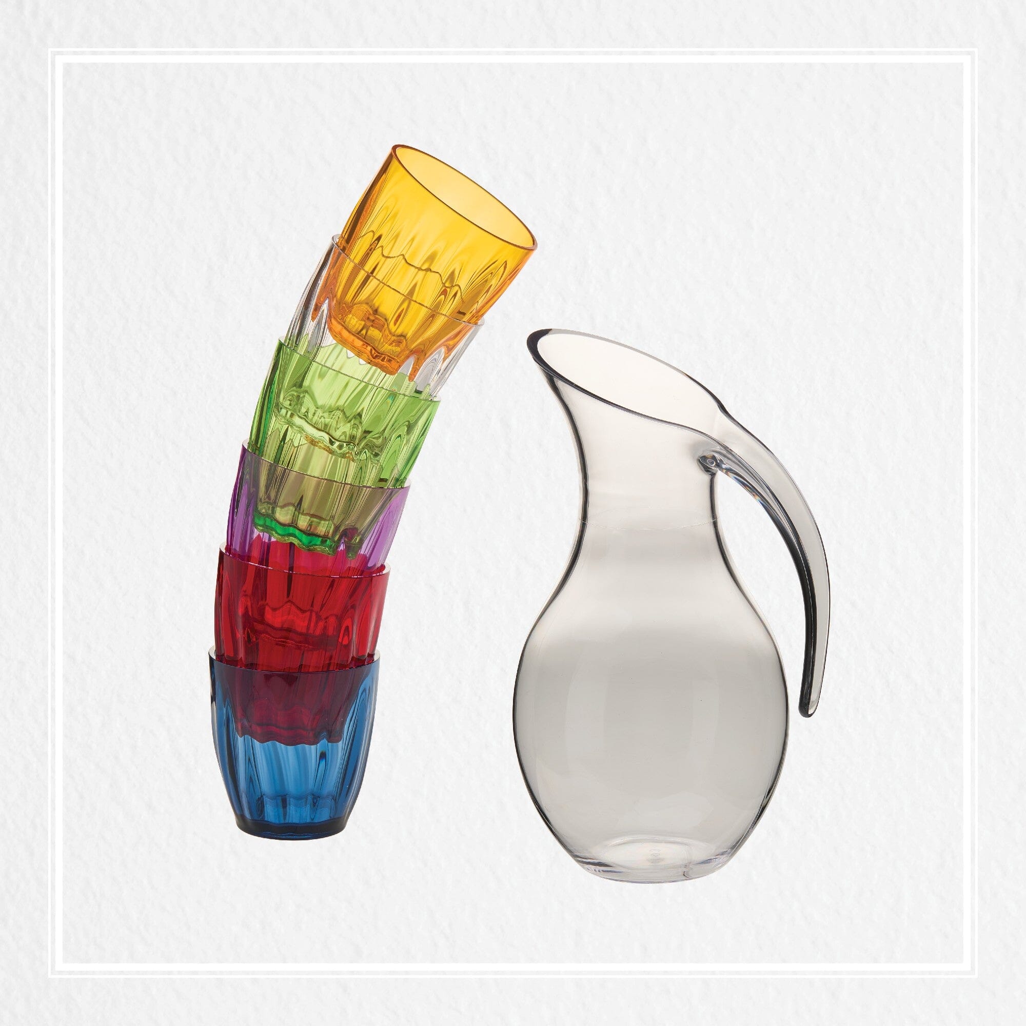 Guzzini Drinkware Summer Set - Jug W/ 6 Glasses Jugs & Carafes The Cooks Kitchen 