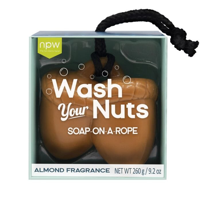 Npw Wash Your Nuts Soap-on-a-rope, Nutty Almond Novelty Gifts The Cooks Kitchen 
