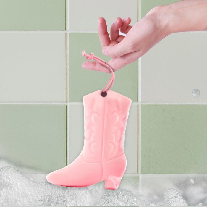 Npw Boot-y Wash Soap On Rope - Cowboy Boot Soap Novelty Gifts The Cooks Kitchen 