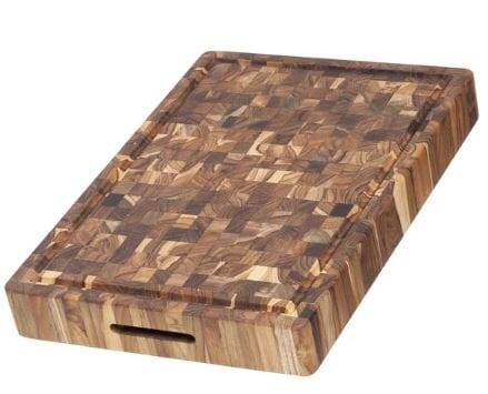 Teakhaus Teak End Grain Butcher Block 52x36x6.4cm Chopping Boards & Surface Savers The Cooks Kitchen 